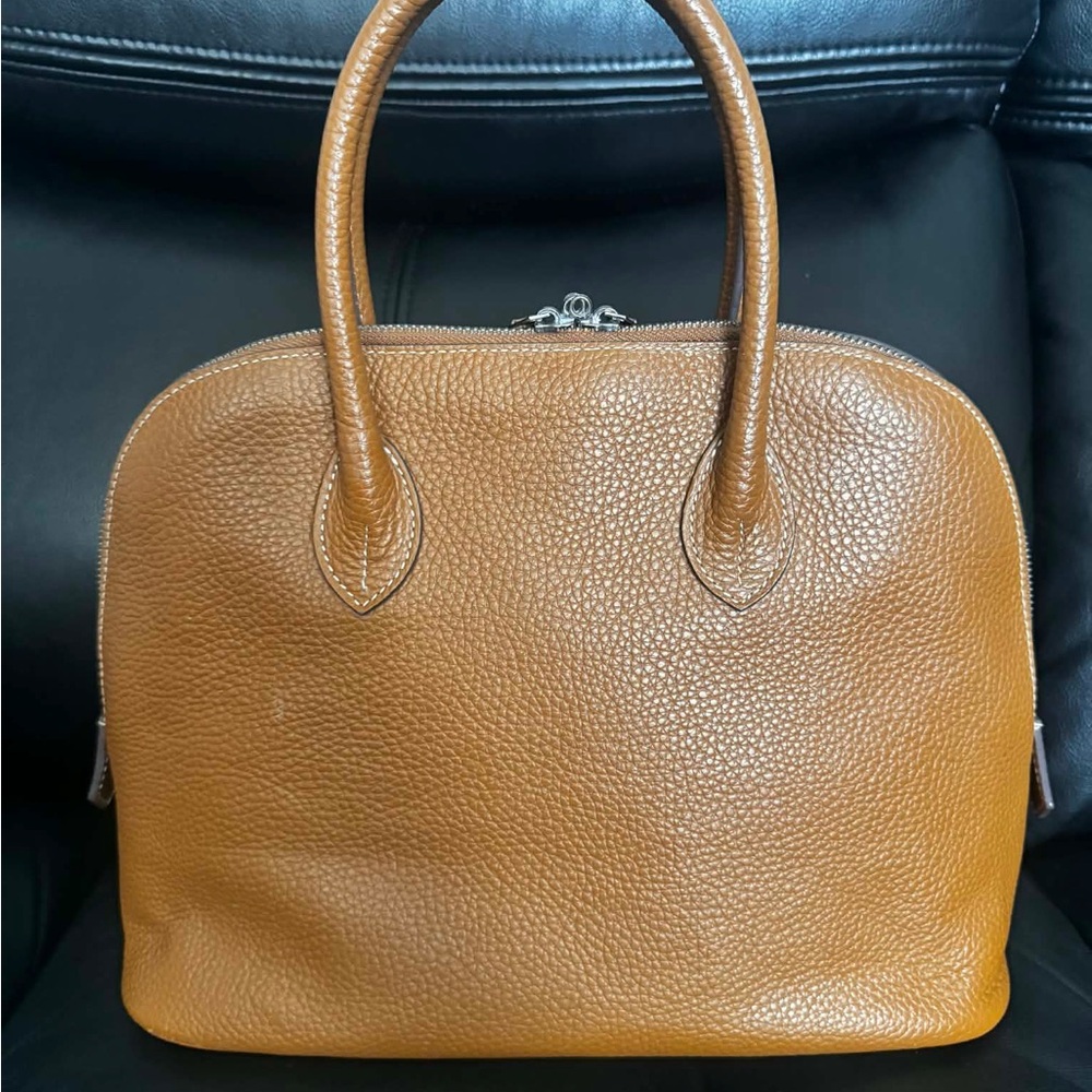 VINTAGE Bolide Hermes Tan Leather Satchel - Picture 2 of 16